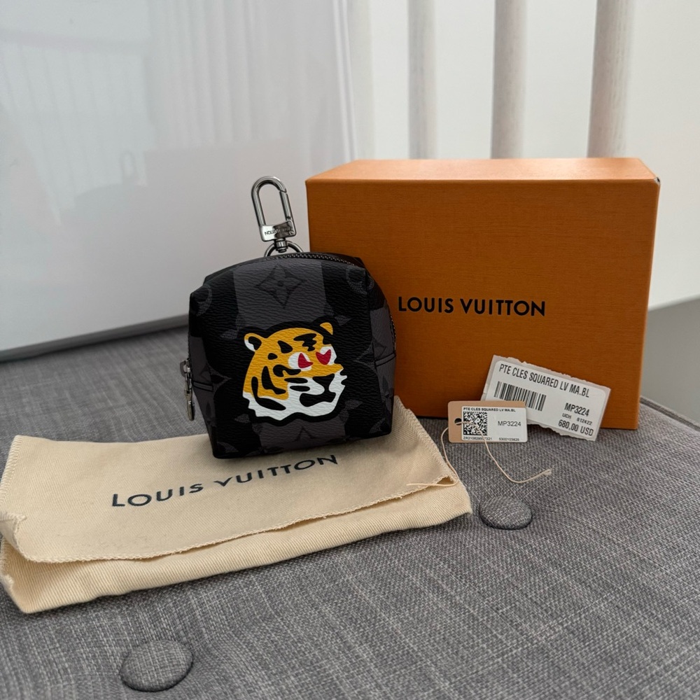 Louis Vuitton x Nigo LV Made Monogram Porto Cle Square Pouch New in Box MP3224